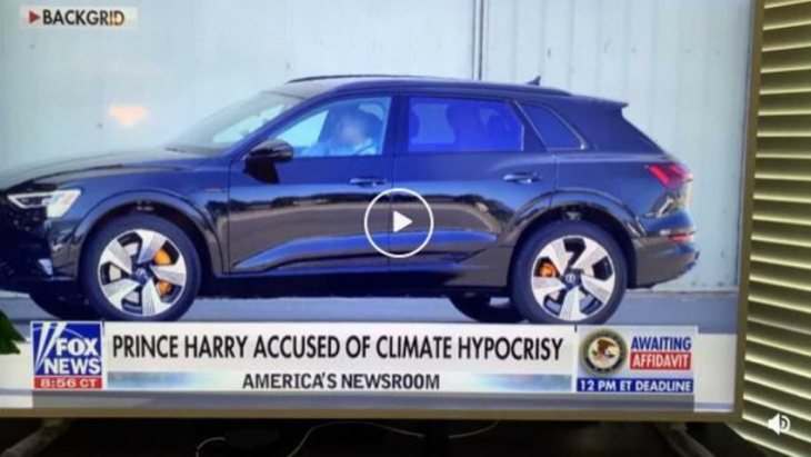 fox news accuses prince harry of gas-guzzling in audi e-tron ev