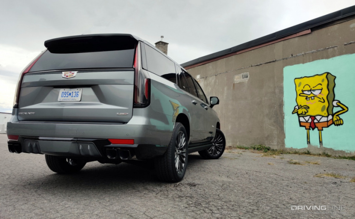 test drive review: the 2023 cadillac escalade-v is a horsepower hammer in the face of the ev suv invasion