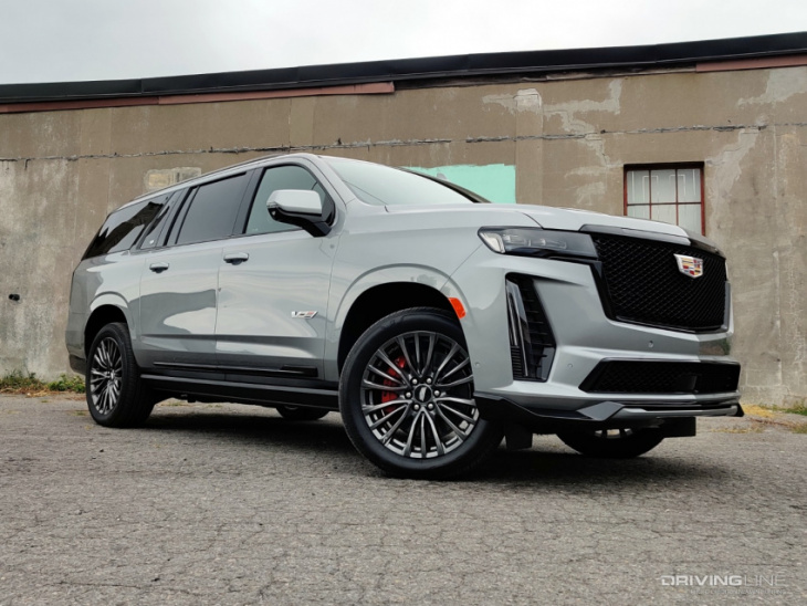 test drive review: the 2023 cadillac escalade-v is a horsepower hammer in the face of the ev suv invasion