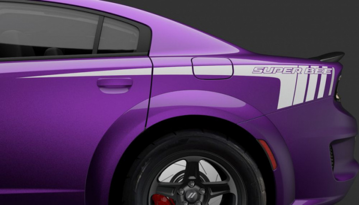 the 2023 dodge charger super bee wears factory drag radials