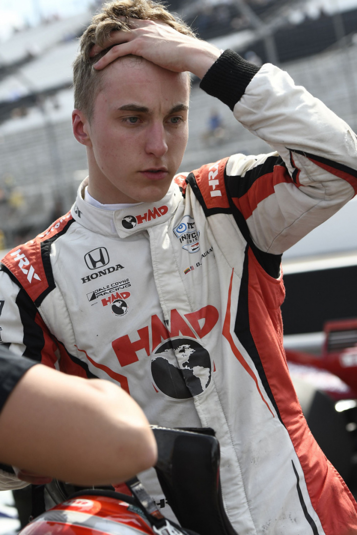 indycar rookies malukas, lundgaard not afraid to play rough with title contenders