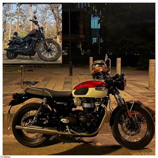 why i sold my harley iron 883 & bought a triumph boneville t100