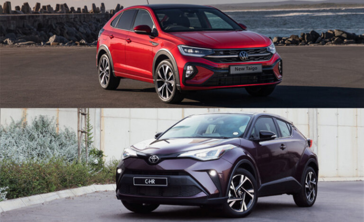 android, updated toyota c-hr vs new vw taigo – competition of the crossovers