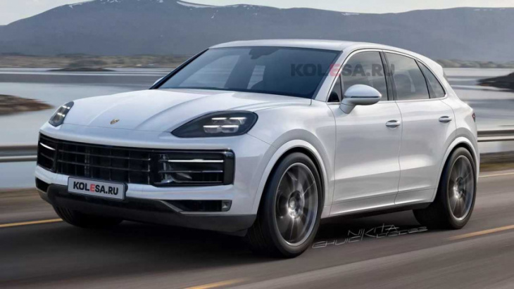 redesigned porsche cayenne takes shape in unofficial renderings