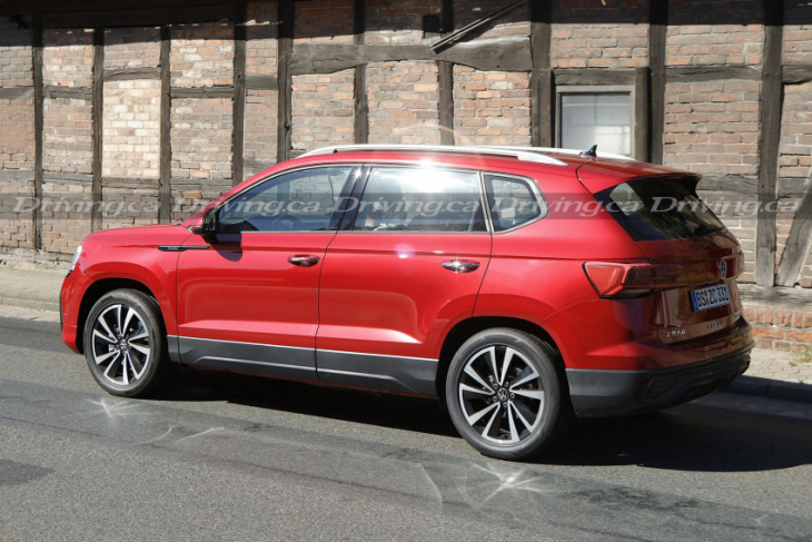 volkswagen taos spied with a facelift in germany