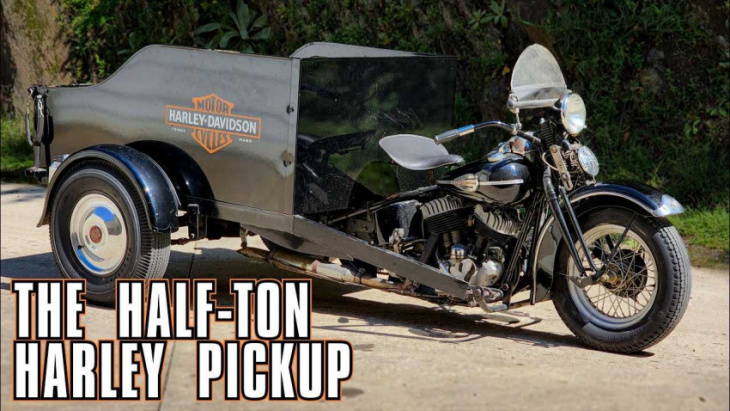 check out this amazing half-ton harley-davidson pickup trike