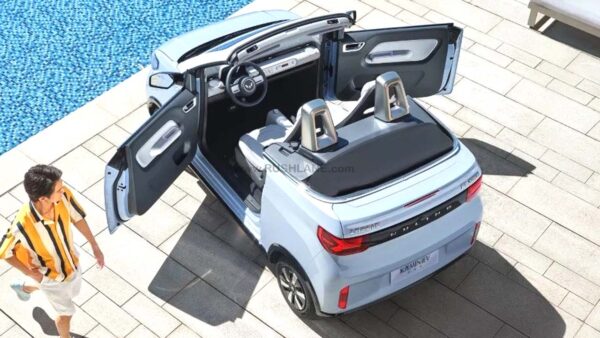 new mg mini electric convertible debuts – just 3m in length