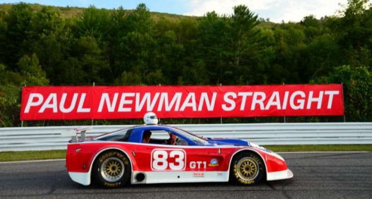 paul newman straight unveiled at lime rock park