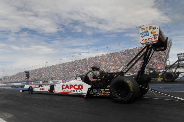 nhra u.s nationals saturday qualifying; steve torrence wins top fuel callout