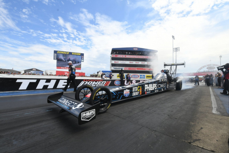 nhra u.s nationals saturday qualifying; steve torrence wins top fuel callout