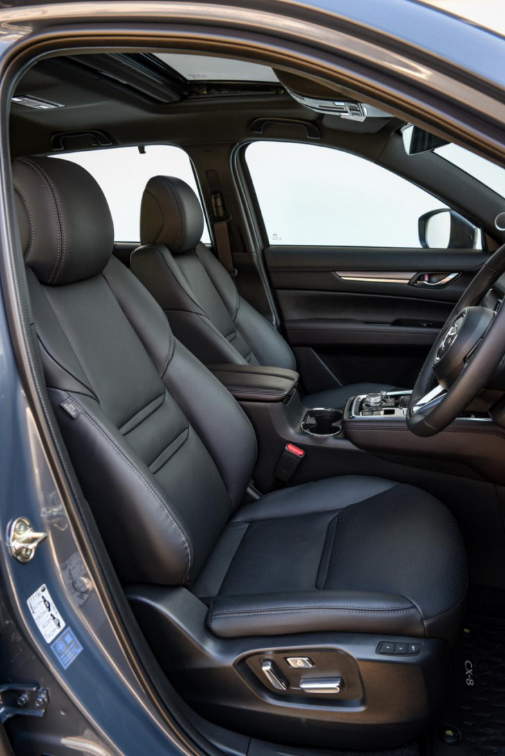 android, stay in your lane  the cx-8 features a refined ride that embodies the spirit of mazda