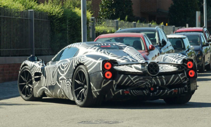 pagani c10 prototype spotted in the streets of italy