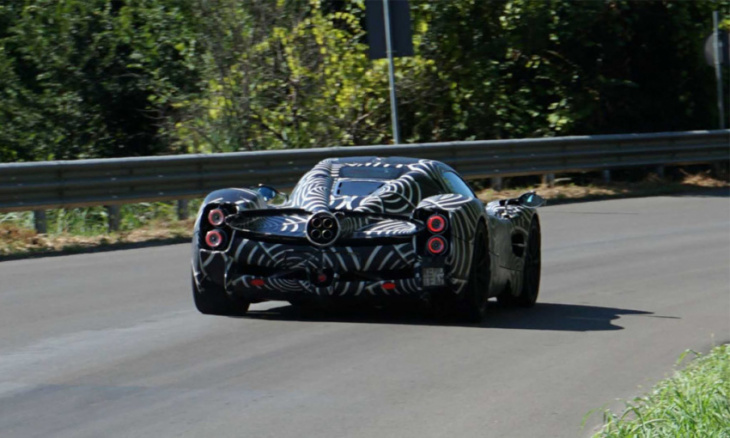 pagani c10 prototype spotted in the streets of italy