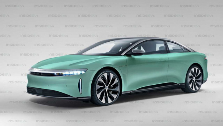 if lucid air coupe was real, it would probably look a lot like this