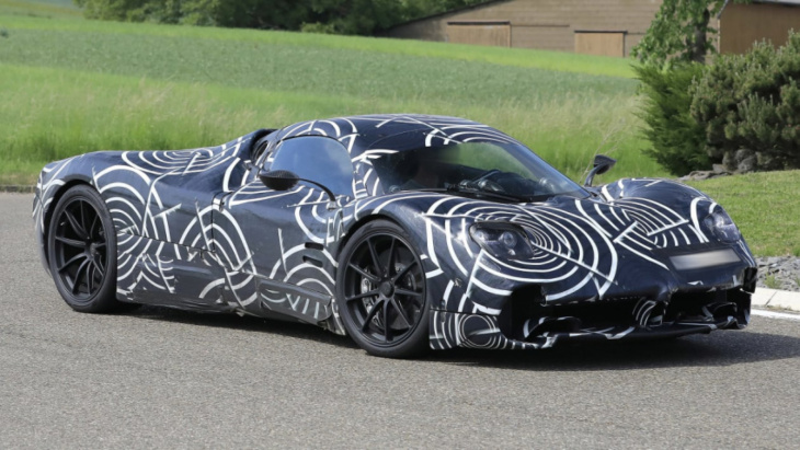​​​pagani c10 prototype spied – new zonda-inspired supercar to pack a manual gearbox