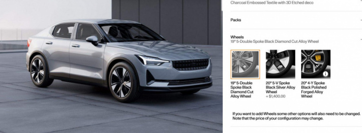 spot the difference: polestar 2 prototype hints at 2023 design refresh