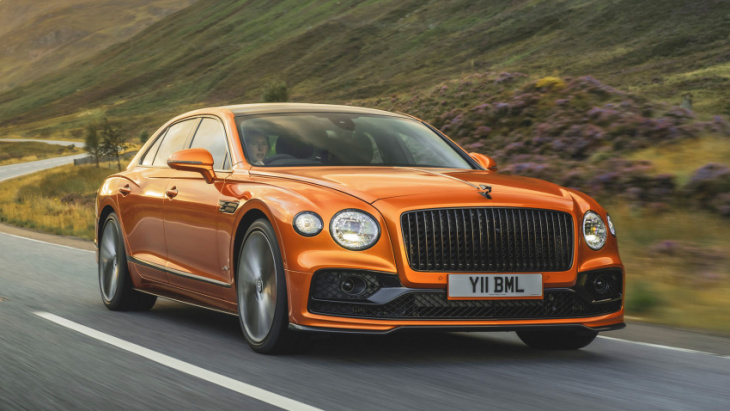 this is the new w12-engined bentley flying spur speed