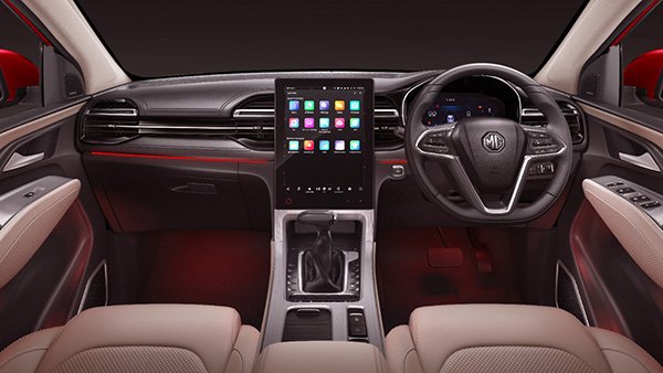 android, 2022 mg hector facelift interior revealed - massive 14-inch infotainment screen
