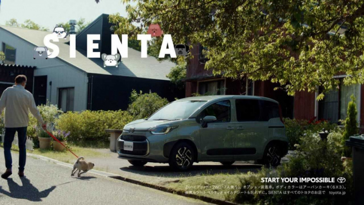 cute dog stars in ad for the adorable toyota sienta minivan