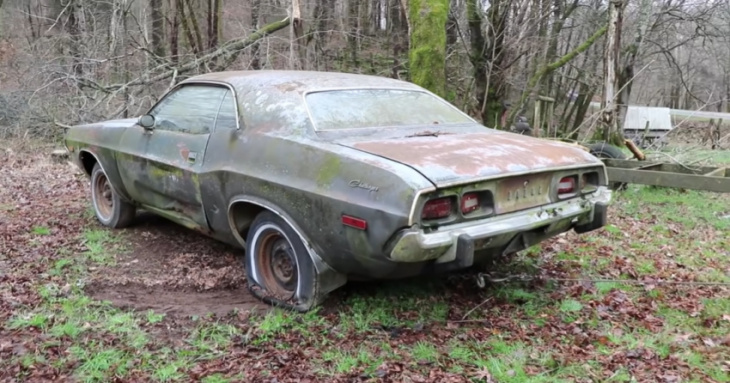 1973 dodge challenger rescued after 35 years – back again where it belongs