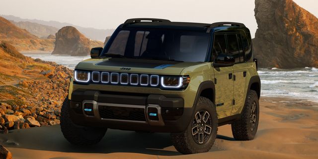 the 2024 jeep recon is the boxy, all-electric, removable-door off-roader of the future