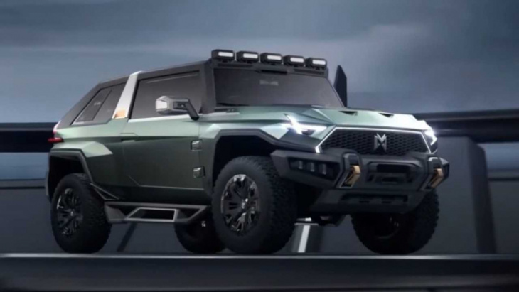 china gets its own hummer ev-like vehicle that can crab walk