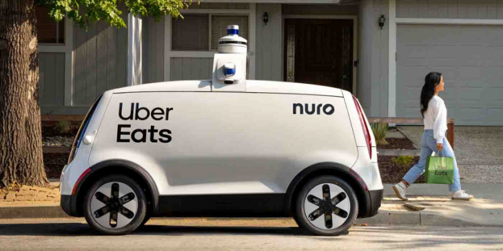 uber eats deliveries will be served by mini autonomous evs in us markets starting this fall