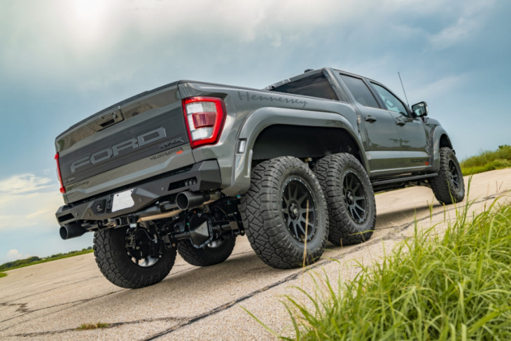 hennessey transforms the ford f-150 into the velociraptor 6x6