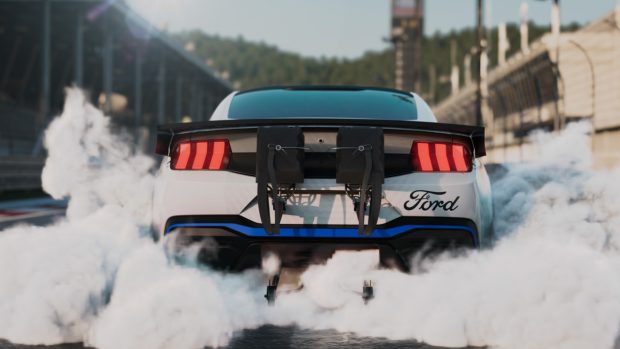 ford shows off the new gen3 supercars mustang race car in detroit!