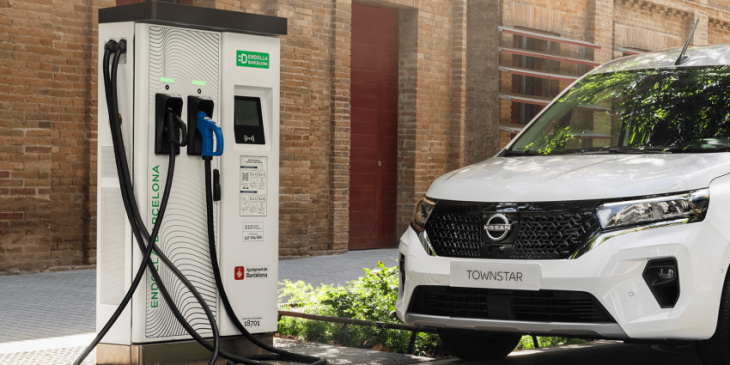 nissan launches production of the townstar ev