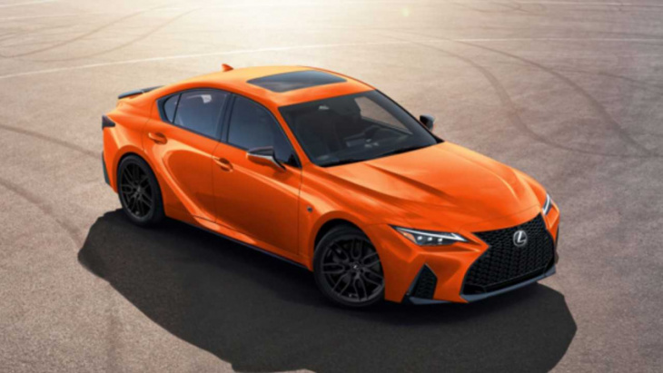 2023 lexus is 500 f sport appearance pack adds special color, wheels