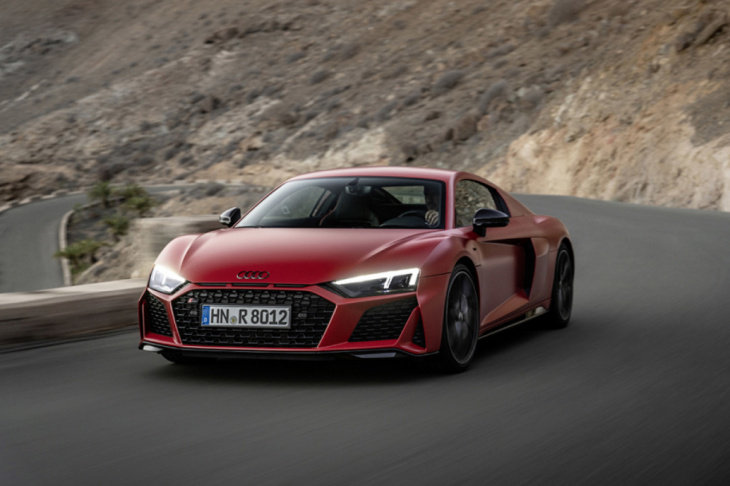 the audi r8 swansong. more power before the v10 goes forever silent