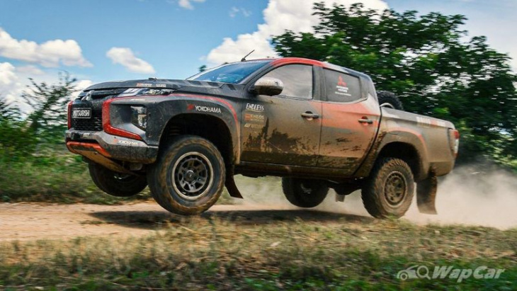 there is demand for the ford ranger raptor, so why isn't mitsubishi selling this rally-capable triton? dakar legend masuoka explains