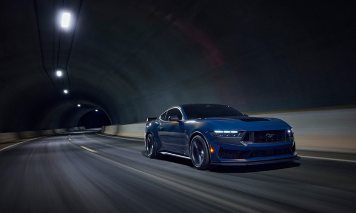 the ford mustang dark horse is a track-ready manual transmissioned v8