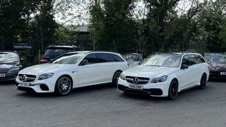 tg garage: trading an old mercedes-amg e63 for a slightly newer one