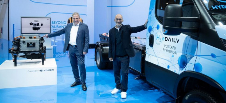 iveco showcases prototype of large hydrogen van developed with hyundai