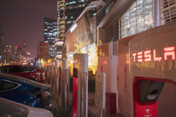 tesla launches more superchargers in china to supplement growing demand