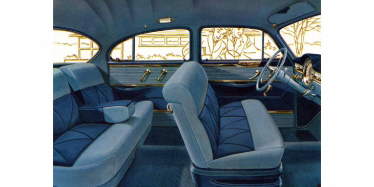 when car interiors were living rooms, seat covers were simple
