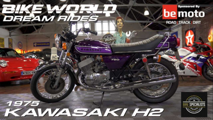 here's what its like to ride a 1975 kawasaki h2 on roads in 2022