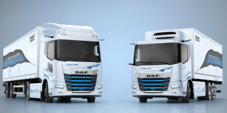 daf presents two new electric trucks to launch in 2023