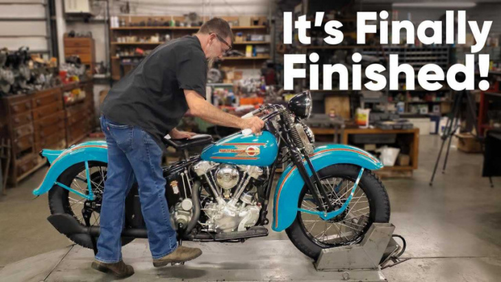 watch wheels through time complete its 1937 harley knucklehead restoration