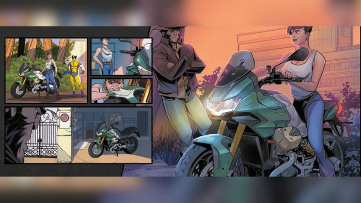 moto guzzi v100 mandello is wolverine's bike of choice in new marvel comic