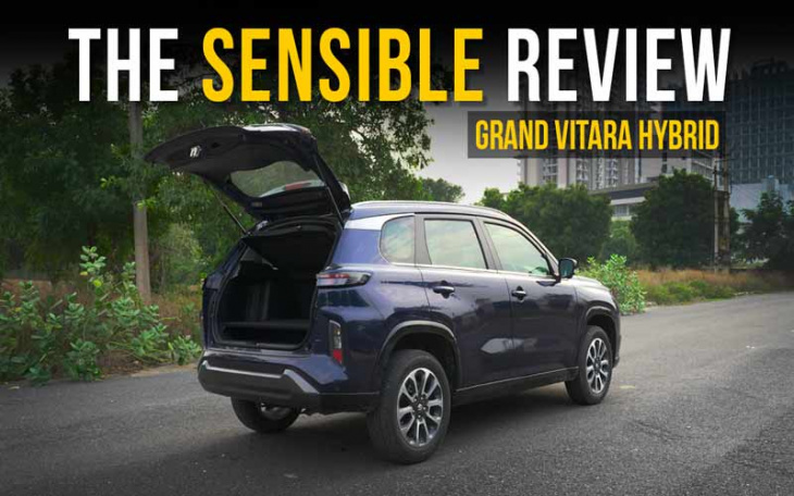 grand vitara hybrid rear seat & boot space review | can 3 people sit in rear? | the sensible review