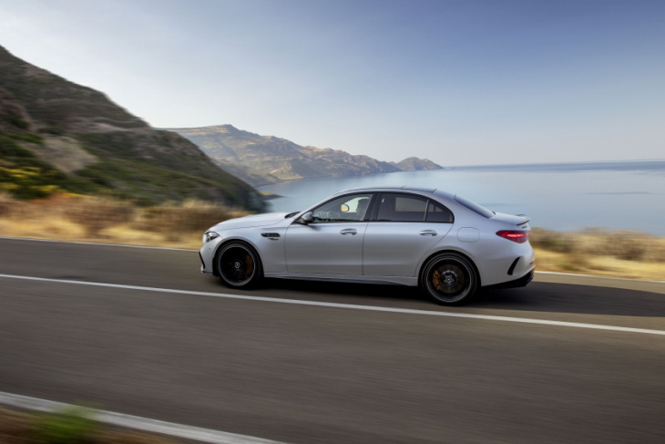 the 2024 mercedes-amg c 63 s e performance revealed: it's utterly, insanely powerful