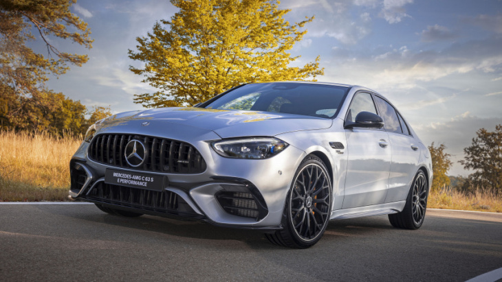 the new mercedes-amg c63 ditches its v8 for a 670bhp 2.0-litre hybrid