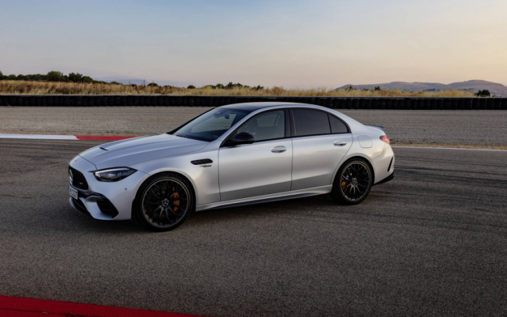 new mercedes-amg 2023 c 63 s e performance strikes balance between ev and ice