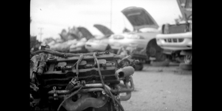 1949 pontiac streamliner six of cameras visits the junkyard