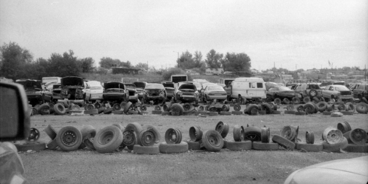 1949 pontiac streamliner six of cameras visits the junkyard