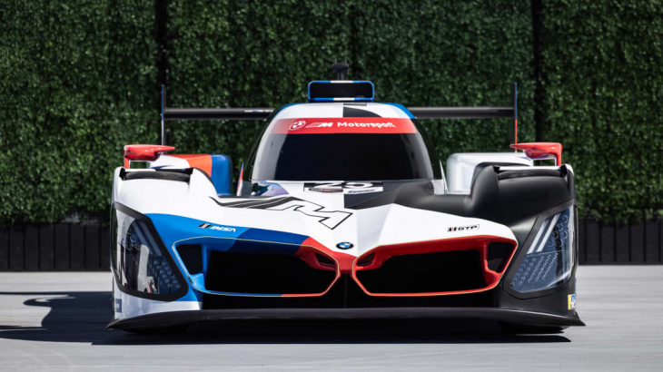 bmw m hybrid v8 race car hits the tracks in 2023