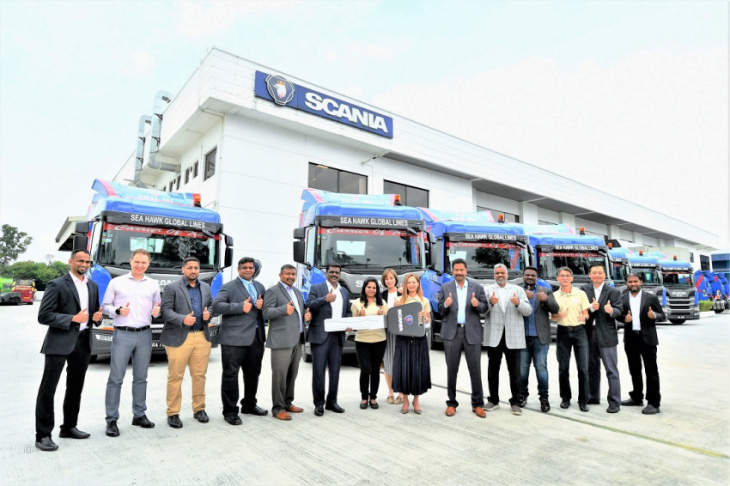 sea hawk’s 40 new scania trucks covered by repair & maintenance contract